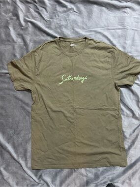 Saturdays New York City Olive Green Logo Tee